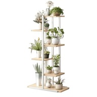 Nowy Kwietnik, regał, stojak na kwiaty biało- brązowy