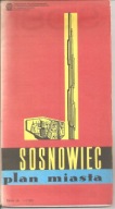 SOSNOWIEC - PLAN MIASTA Z 1987 ROKU.