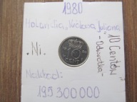 10 centów 1980 Holandia