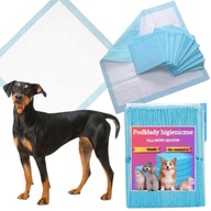 MATY PODKŁADY HIGIENICZNE CHŁONNE DLA PSA KOTA 100 SZT 90 X 60 CM
