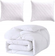 ZESTAW KOMPLET KOŁDRA CAŁOROCZNA 160X200 + 2 PODUSZKI ANTYALERGICZNA ŁÓŻKO