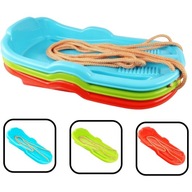 SANKI PLASTIKOWE DLA DZIECI ŚLIZG ŚLIZGACZ Z SZNURKIEM SANIE