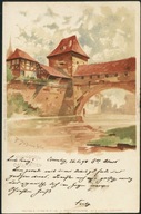 Nürnberg. Casematten - Freytag S. Kunstblatter 1898 Litho