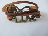 *34 WOŚP* Bransoletka ze sznurków, regulowana - beżowa