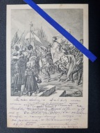 Pocztówka Patriotyczna 1900 Hymn Polski Czarniecki Poznania Juliusz Kossak