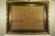 Fritz Martens (1880-1955) PIĘKNY OBRAZ PEJZAŻ