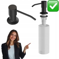 DOZOWNIK MYDŁA PŁYNU DO MYCIA NACZYŃ DO ZLEWOZMYWAKA 350ml CZARNY MENSEN