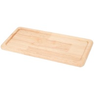 TACA DREWNIANA NATURAL DO PODAWANIA SERWOWANIA JEDZENIA PROSTOKĄTNA 38x18