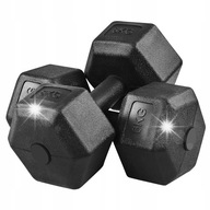 HANTLE BITUMICZNE DO ĆWICZEŃ HANTELKA CIĘŻARKI HANTELKI ZESTAW HANTLI 2x6kg