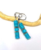 Kolczyki naturalny turkus - srebro 925