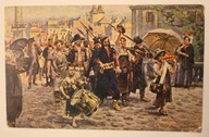 W. Kossak - JAN KILIŃSKI PROWADZI JEŃCÓW MOSKIEWSKICH PRZEZ WARSZAWĘ, STARA