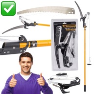 SEKATOR OGRODOWY TELESKOPOWY WYSIĘGNIK 1,25–2,4 m 2w1 PIŁA 29 cm / 290 mm