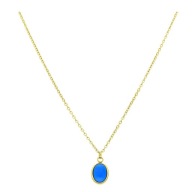 51705 Celebrytka złota stal chirurgiczna zawieszka a'la howlit