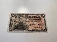 Kongo Belgijskie - 1 frank - 1914