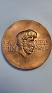 Medal TORUŃ LV LECIE TOWARZYSTWA BIBLIOFILÓW IM.LELEWELA - 7cm