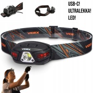 LATARKA CZOŁOWA LED USB-C VIDEX VLF-H015 MOCNA 330lm WODOODPORNA CZOŁÓWKA