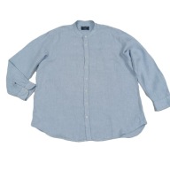 KOSZULA MĘSKA LNIANA DŁUGI RĘKAW ZE STÓJKĄ ROZM.XXL__JOSEPH TURNER