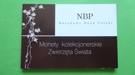 Folder-książeczka NBP -ZWIERZĘTA ŚWIATA,stan I