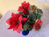 Stroik Bożonarodzeniowy Świąteczny z Gwiazdą Betlejemską i Serduszkiem