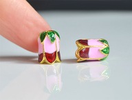 TULIPAN otwór kwiat drogocenna EMALIA Cloisonne