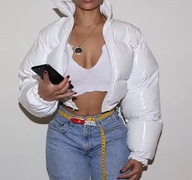 ZIMOWA ocieplana KURTKA damska S