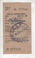 Bilet PKP, Godętowo do Lębork, 1946r., -40