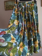 SPÓDNICA vintage na lato z zakładkami 38/40/42