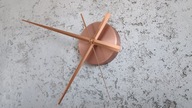 Minimalistyczny zegar ścienny, złoty, 50cm
