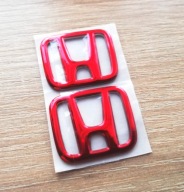HONDA Logo 3D RED 2x 3cm CRV CIVIC Type R Accord CRX +Gift REALIZACJA 2 tyg
