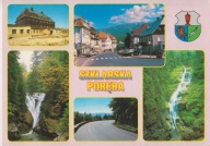 SZKLARSKA PORĘBA - SCHRONISKO SZRENICA - STEMPEL - CENTRUM - WODOSPAD- HERB