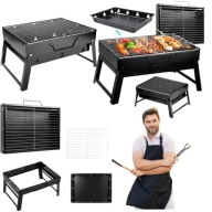 GRILL GRIL WĘGLOWY MAŁY OGRODOWY PRZENOŚNY SKŁADANY TURYSTYCZNY BBQ KEMPING