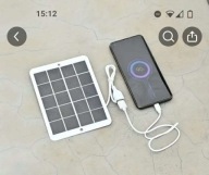 Ładowarka solarna 3W 600 mAh USB 160x120mm