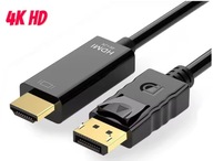 Kabel Dp do HDMI 1,8 m Kabel adaptera 4k HD