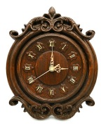 Zegar ścienny drewno, zegar z Piękna i Bestia, mały zegar. Dwa kolory