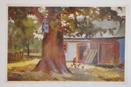 SUCHANEK POD DĘBEM POLSKA WIEŚ KAPLICZKA NA DRZEWIE AKROPOL KRAKAU