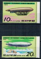 Korea Północna 1979 Znaczki 1816-7A ** lotnictwo zeppelin