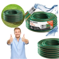 WĄŻ OGRODOWY 1/2 50M 4 WARSTWOWY DO PODLEWANIA ROŚLIN TRAWNIKA GUMOWY