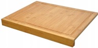 STOLNICA BAMBUSOWA DESKA DO KROJENIA 2 W 1 45 X 38 CM