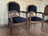 Stare francuskie fotele nowa tapicerka SZYBKA DOSTAWA