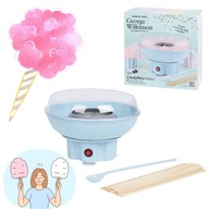 Niebieska Domowa maszyna do waty cukrowej 400W George Wilkinson urządzenie