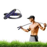 SKAKANKA BOKSERSKA NYLONOWA FITNESS REGULOWANA Z ŁOŻYSKIEM 280CM CZARNA