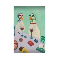 Plakat „Ducks at Dinner” – Minimalistyczny Plakat Artystyczny