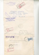 "R"Sieraków Wlkp.-trzy koperty polecone