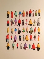 Ludzie figurki stojące na makietę dioramę H0-1:87-10 sztuk