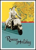A2 PLAKAT FILM RZYMSKIE WAKACJE ROMAN HOLIDAY AUDREY HEPBURN GREGORY PECK