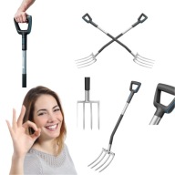 WIDŁY OGRODOWE DO KOPANIA HARTOWANE OBORNIK OSTRE SOLIDNE WYKONANIE