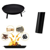 Palenisko Ogrodowe Grill na Ognisko Duże 80cm Potężny Trójnóg z Uchwytami