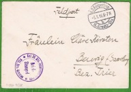 I WOJ.ŚWIATOWA.FELDPOST -POCZTA POLOWA.LIST Z FRONTU.STEMPLE WOJSKOWE