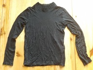 Bluzka sweterek ZARA cienka czarna damska r. L