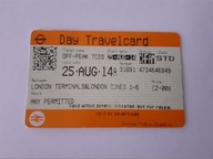 bilet kolejowy - kolekcjonerski - Anglia , Wielka Brytania - London